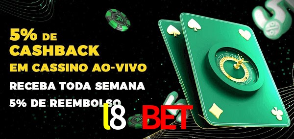 Promoções do cassino ao Vivo l8 bet
